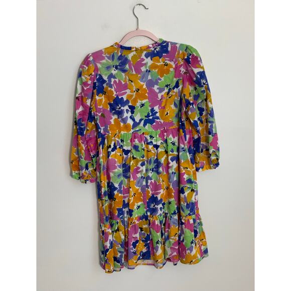 TYLER BOE KARLIE MONET DRESS FLORAL MONET NWT size Medium - Picture 5 of 7